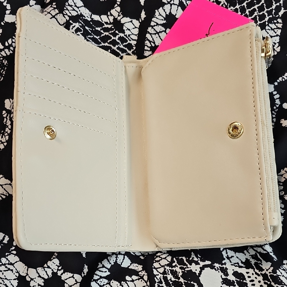 Betsey Johnson Cream Wallet with Heart Charm - Picture 3 of 4